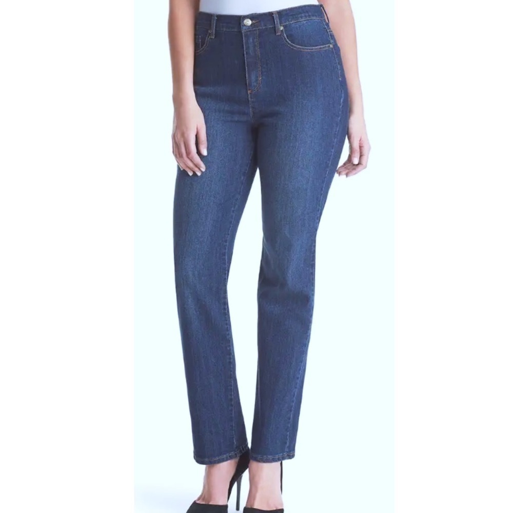 NWT Gloria Vanderbilt Amanda High Rise Tapered Phoenix Wash Jeans Petite 12